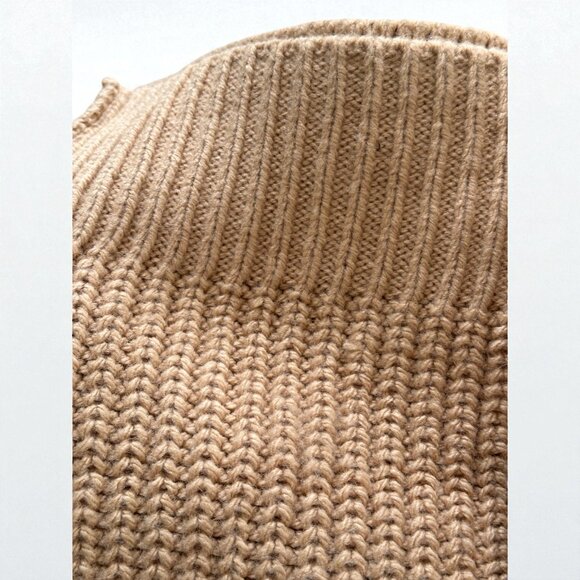 Beige Knit 2-Piece Matching Set – Top + Wide-Leg Pants – Size Small – Excellent - Picture 6 of 6